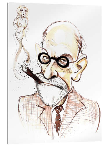 Gallery print Caricature of Sigmund Freud