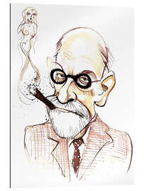 Gallery print Caricature of Sigmund Freud