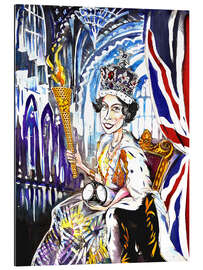 Gallery print Caricature of Queen Elizabeth II