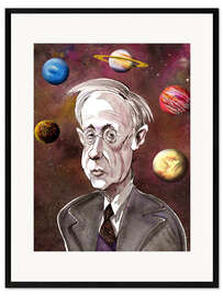 Kehystetty taidepainatus Caricature of Gustav Holst, Composer