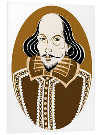 PVC print Caricature of William Shakespeare