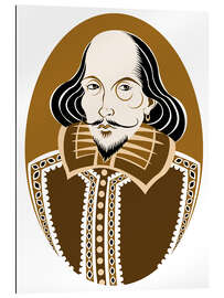 Cuadro de plexi-alu Caricature of William Shakespeare