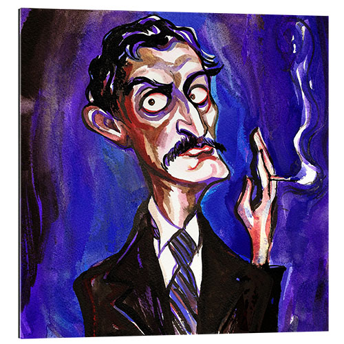 Galleriprint Karikatur av Edward Munch, maler