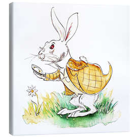 Canvas print The White Rabbit - Alice&#039;s Adventures in Wonderland, Lewis Carroll