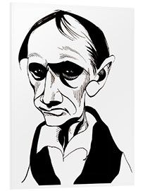 Cuadro de PVC Caricature of Charles Baudelaire, Writer