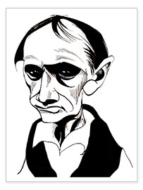 Tableau  Caricature of Charles Baudelaire, Writer - Neale Osborne