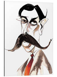 Aluminiumtavla Caricature of Enrique Granados, Composer