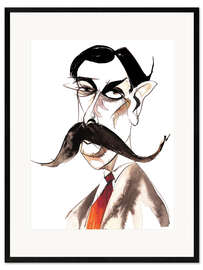 Impression artistique encadrée Caricature of Enrique Granados, Composer