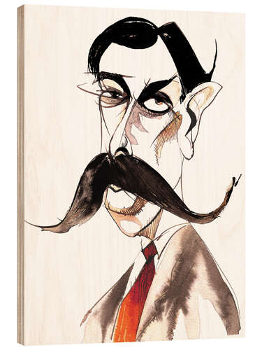 Cuadro de madera Caricature of Enrique Granados, Composer