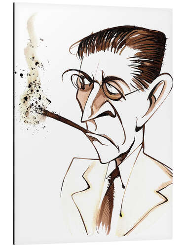 Stampa su alluminio caricature of Alexander Zemlinsky, Composer and Conductor