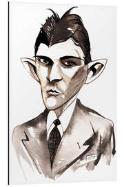 Aluminiumtavla Caricature of Franz Kafka, Writer