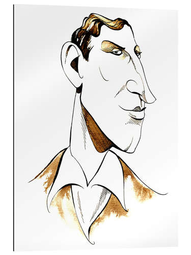 Gallery print Caricature of Siegfried Sassoon, Poet and Storyteller