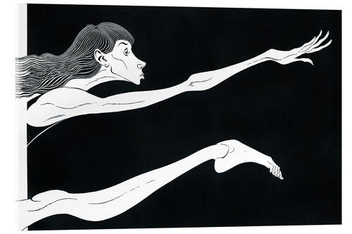 Acrylglasbild Karikatur von Sylvie Guillem, Balletttänzerin