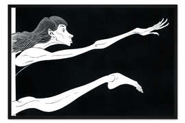 Gerahmter Kunstdruck Karikatur von Sylvie Guillem, Balletttänzerin