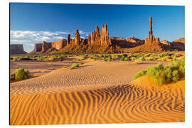 Aluminiumtavla Totem Pole Rock in Monument Valley