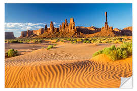 Vinilo para la pared Totem Pole Rock in Monument Valley