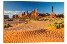 Quadro de madeira Totem Pole Rock in Monument Valley