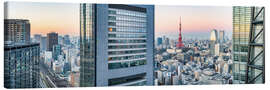 Tableau sur toile Modern high-rise architecture in Tokyo