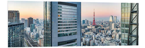 Bilde på skumplate Modern high-rise architecture in Tokyo