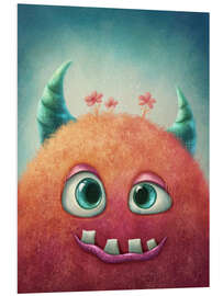 Foam board print Red monster