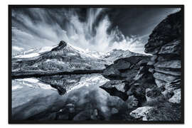 Gerahmter Kunstdruck Rifflkarkopf, Hohe Tauern, Österreich