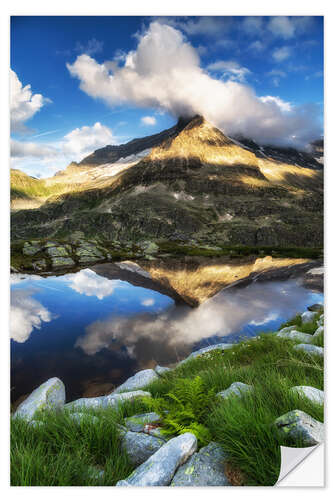 Selvklæbende plakat Riffelkarkopf, Hohe Tauern, Austria