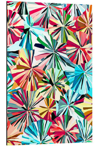 Alumiinitaulu Paper Fans Abstract