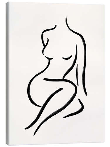 Lerretsbilde Abstract Line Body Woman II