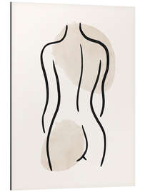 Magnettafel Line Art Körper