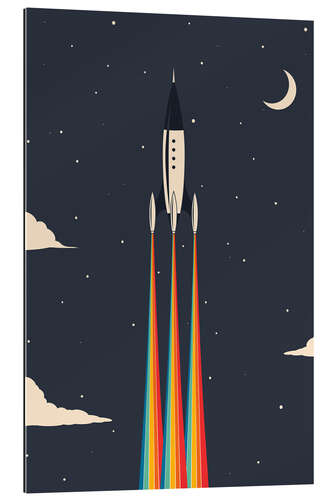 Galleriprint Rainbow rocket