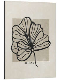 Magnettafel Abstraktes Boho-Blatt