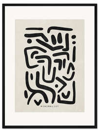 Gerahmter Kunstdruck Abstrakte minimalistische Kunst