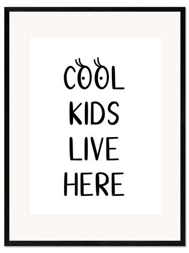 Plakat artystyczny premium w ramie Cool Kids