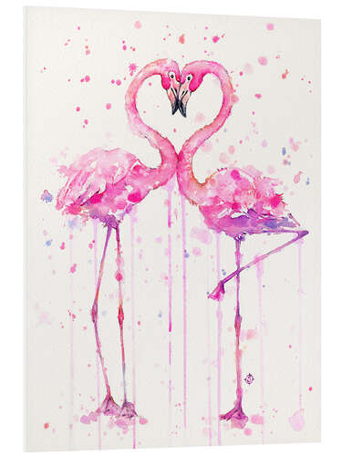 PVC print Flamingo Love