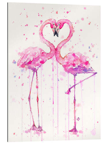 Galleritryck Flamingo Love