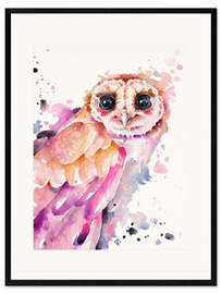 Ingelijste kunstdruk Owl be alright