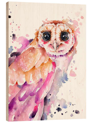 Stampa su legno Owl be alright