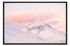 Gerahmter Kunstdruck Arktischer Sonnenuntergang