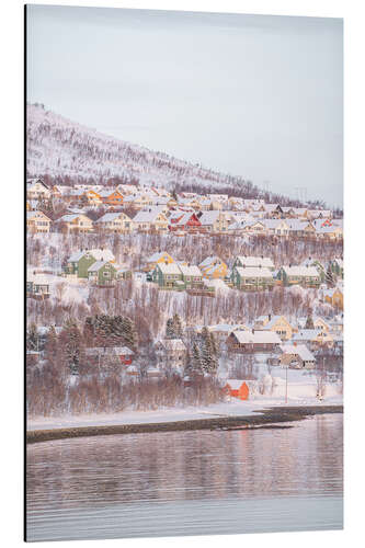 Aluminiumtavla Houses of Tromsø