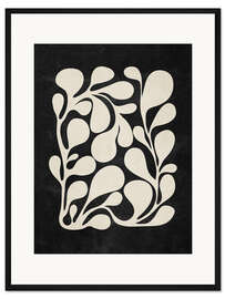 Gerahmter Kunstdruck Abstrakte Pflanze