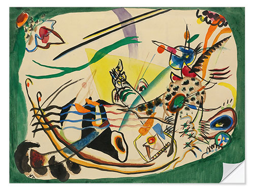 Sticker mural Study for Green Border, 1919