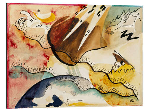 Tableau en aluminium Rain Landscape, 1911