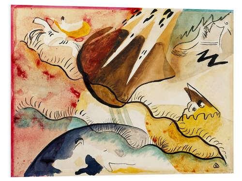 Foam board print Rain Landscape, 1911