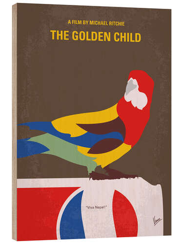 Stampa su legno The golden child (Il bambino d'oro)