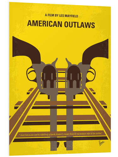 Foam board print American Outlaws