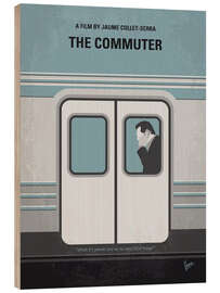 Stampa su legno The Commuter (L&#039;uomo sul treno)