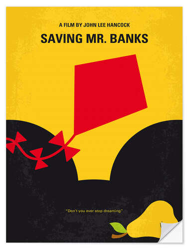 Selvklebende plakat Saving Mr. Banks