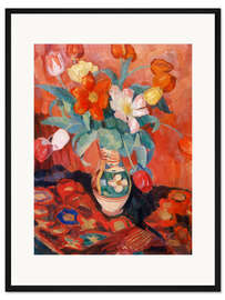 Gerahmter Kunstdruck Tulpenstillleben