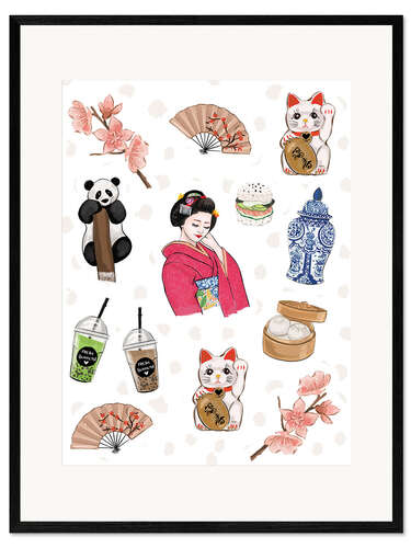 Framed art print Japan Love