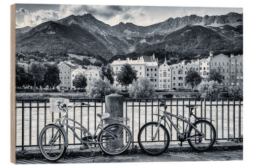 Wood print Innsbruck II